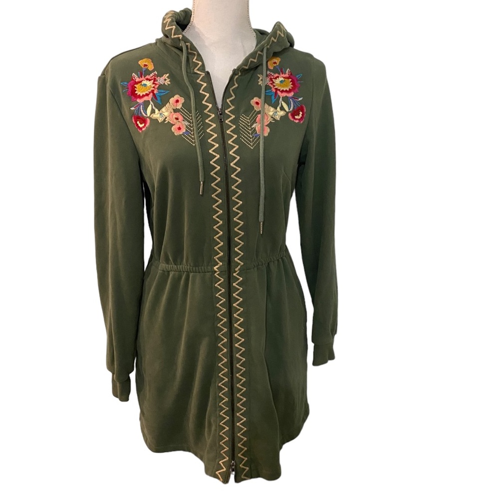 Solitaire hooded sweatshirt dress - Picture 1 of 6